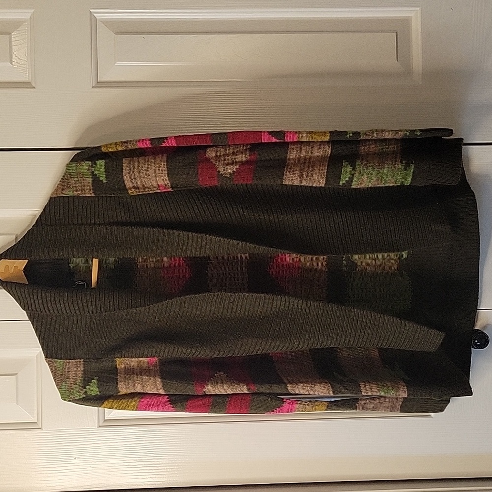 ONEILL Stylish Green and Brown Knit Sweater-2